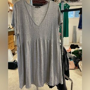 Simple Gray Cotton Sundress